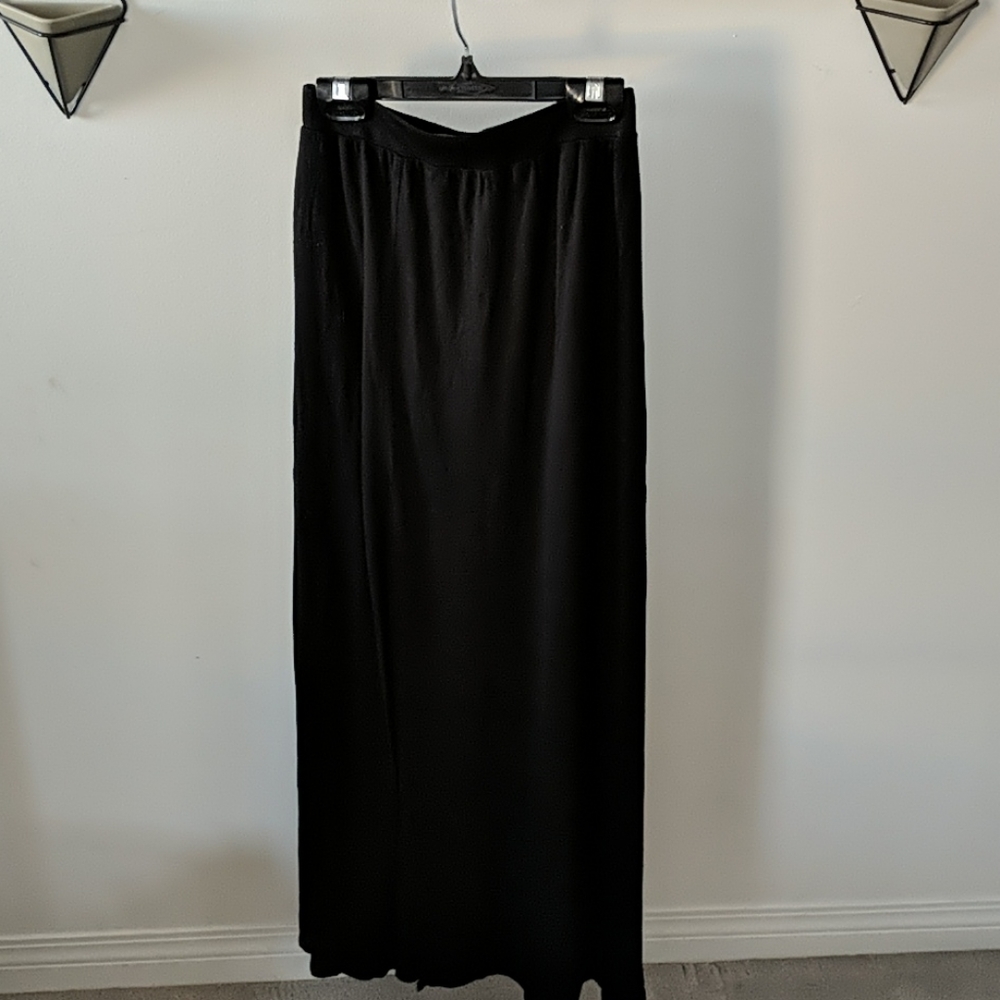 Black maxi skirt